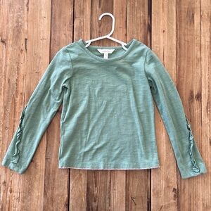 Matilda Jane Long Sleeve Kids Top with ruffle sleeve